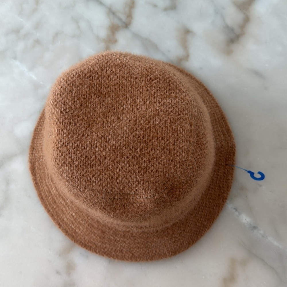 David and Young Teddy Bucket Hat Camel Dark Beige NWOT - Picture 13 of 14